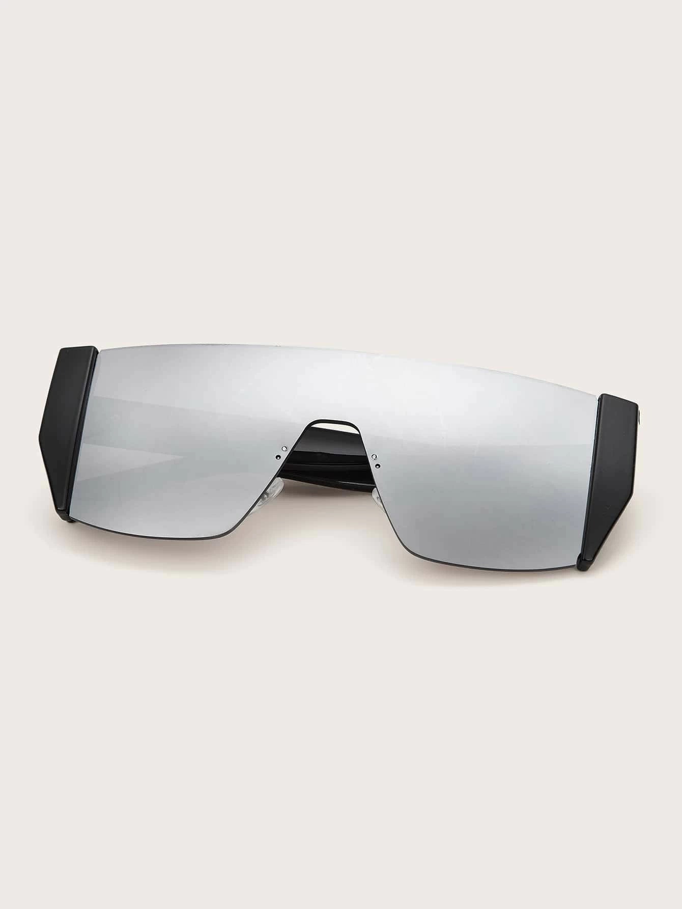Flat Top Shield Sunglasses - Boutique Michaud LLC 