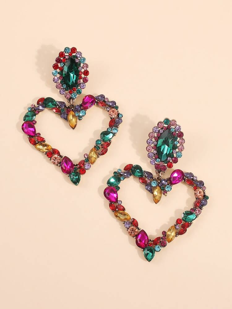 Heart Drop Earrings - Boutique Michaud LLC 